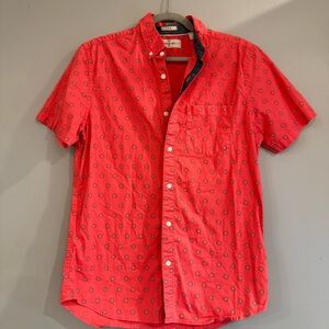 Men's Hawker Rye Coral Floral Button-Down Shirt